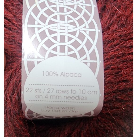 Diamond Luxury Collection Alpaca Melange 100% Alpaca DK 109 y (4 balls) Burgundy - Picture 3 of 3